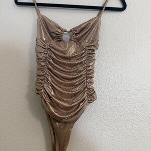 beautiful shiny ZARA bodysuit size XS